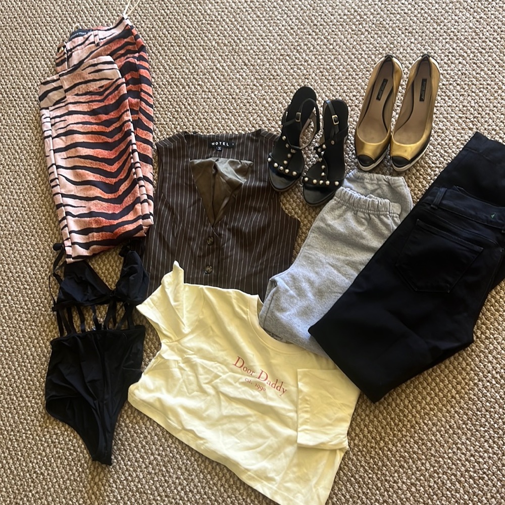 Closet clean out 8 pricey with Ruthie Davis heels Jbrand Jeans and more